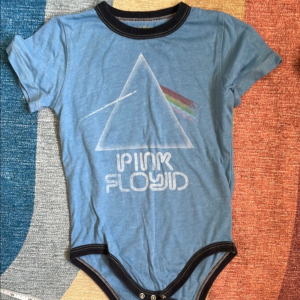 Rowdy Sprout Pink Floyd Blue Baby Bodysuit 6-12mos